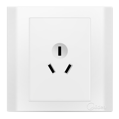 

Midea (Midea) switch socket 86 type two three with a switch to open a single control five hole socket E03 Ya white