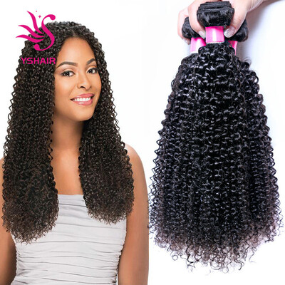 

Brazilian Kinky Curly Hair Weave 3 Bundles Remy Human Hair Curly Bundles Natural Color 100% Human Hair Weaving 8-30 inch