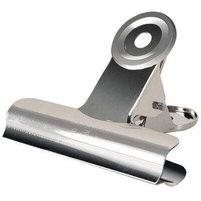 

Deli deli 6 76mm stainless steel round ticket holder data collation clip paper clip 9521
