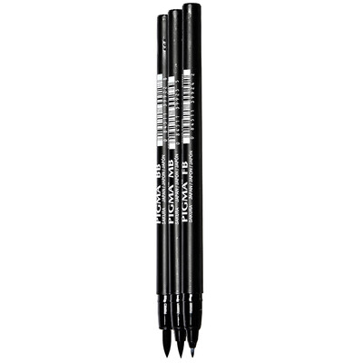 

Sakura XFVK-3P PIGMA soft head hook line pen set