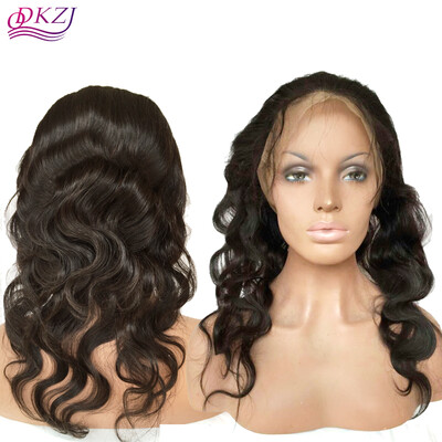 

QDKZJ Grade Glueless Lace Front Wigs Deep Wave 8-24inch Unprocessed Brazilian Virgin Human Hair Wigs Seven Hair9