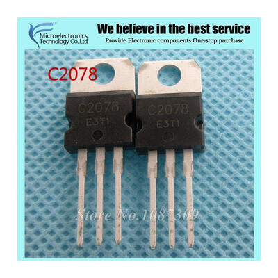 

50pcs free shipping C2078 2SC2078 3A 80V NPN high frequency power transistor channel New original