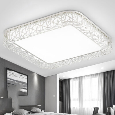 

Sunshine lighting led ceiling lamp round bedroom lamp living room lamp rectangular modern simple led bird nest iron lighting fixture XD50053 1 30w three paragraph color 50 50cm
