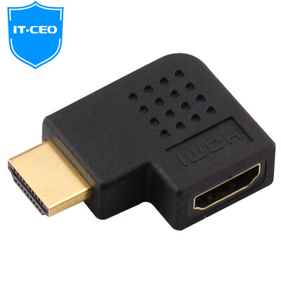 

IT-CEO Y2XF33 стандарт HDMI революционная мать 90-градусный адаптер Угол углового угла лотка HDMI HDMI высокочастотная линия передачи данных линия расширения L-образная левая
