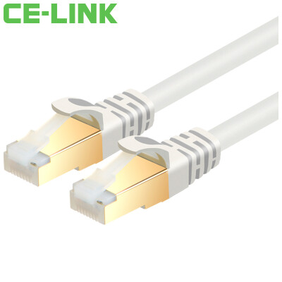 

CE-LINK 1535 CAT7 кабель 10 м чистая медь позолоченная семидюймовая экранированная высокоскоростная сетевая перемычка SSTP с медной оболочкой сетевой сетевой маршрутизатор сетевого кабеля Цвет байи