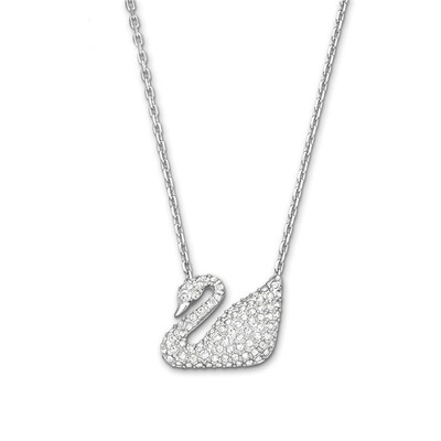 

SWAROVSKI SWAROVSKI Swan pendant white gold clavicle chain necklace female 500,735