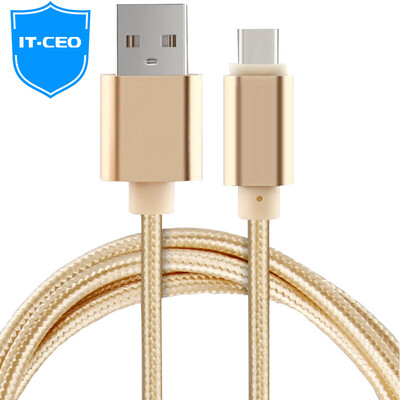 

IT-CEO USB3.1 / Type-C для USB2.0 Кабель для зарядки мобильного телефона Andrews 2-х метровая линия передачи данных (поддержка музыки / просо 5 / Meizu PRO6 / ZUK / Y1TYPE-B1)