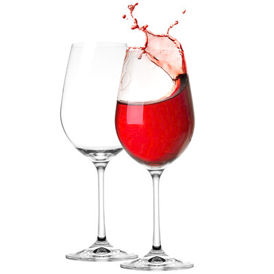 

MKSA MKSA European imports of red wine glass high-end wine glass Bordeaux wine glass red wine with lead-free crystal cup wine with two 550ml 2