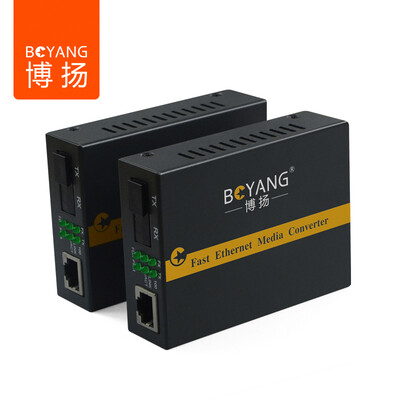 

Bo Yang LCSCFC 3100AB Carrier Grade SC Одноядерный одномодовый одноядерный волоконно-оптический трансивер Фотоэлектрический преобразователь Пара внешних источников питания