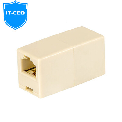 

IT-CEO V7D0 telephone line four-core crystal head 6P4C telephone line connector RJ11 pure copper crystal connector head machine cable connector 20 a pack of transparent