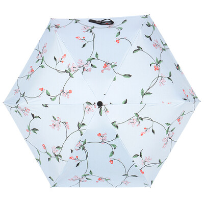 

Flower feeling five fold umbrella sunscreen umbrella umbrella four color black
