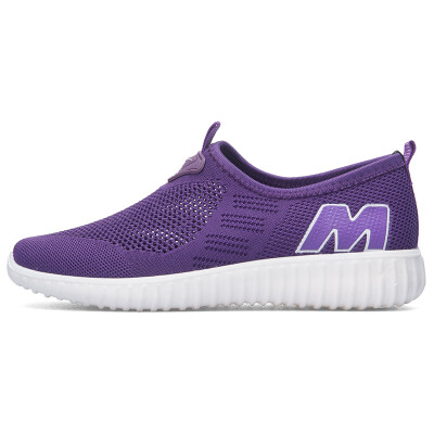 

Double star casual shoes female pedal lazy shoes light breathable soft bottom net shoes 9079-1 purple 40