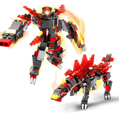 

COGO Man Building Blocks Toy two in one series God-Beast Armor