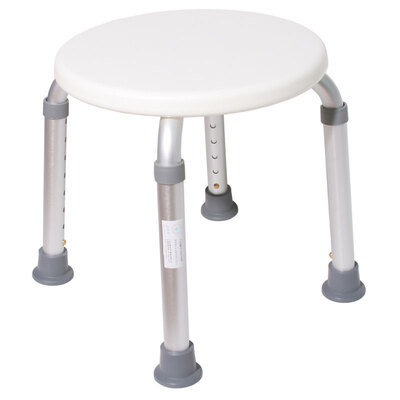 

UConn backrest removable 12 hole bath chair UKD-5035 height adjustable aluminum alloy anti-slip bathroom chair elderly pregnant women bathing stool