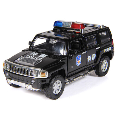 

Caper alloy car 1:32 Hummer police car SUV simulation car model baby children's toys boys toys car with sound and light 88769NAAA