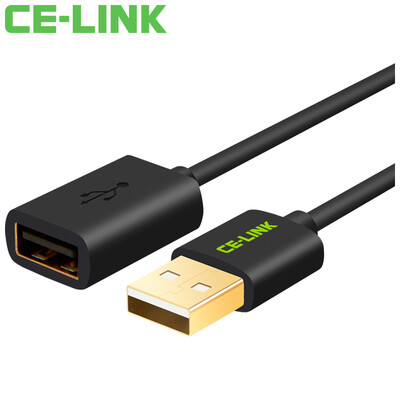 

CE-Link 2476 USB 20 AMAF Extension Cable 2 Meter Black