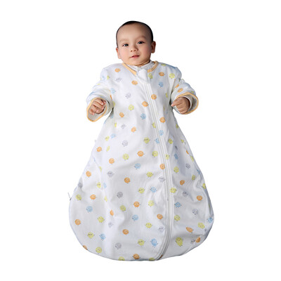 

Mile fish 2 integrated baby sleeping bag anti-kick was removable sleeve double sleeping bag (Orly) 80CM