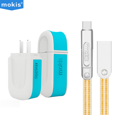 

Moxi mokis zinc alloy triple data cable 1 meter Tu Hao gold 24A dual port charger mobile phone charging line mobile phone charger head set