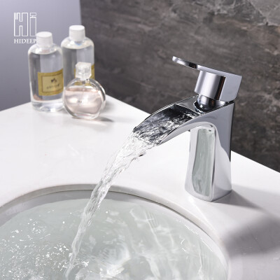 

HIDEEP Bathroom Faucet water fall basin faucet hot&cold water faucet