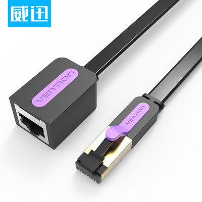 

WAX (VENTION) CAT7 кабель RJ45 удлинитель кабеля от семи до женского сетевого удлинителя 10 Гигабитный широкополосный сетевой кабель 5 метров черный ICBBJ