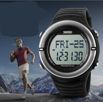 

Men's watch outdoor sports running watch heart rate electronic table multi-functional waterproof heartbeat watch as gift for men.