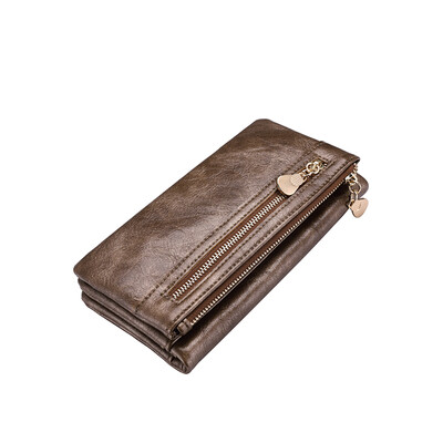 

New design women wallet long high quality female clutch zipper wallets cellphone bag pocket