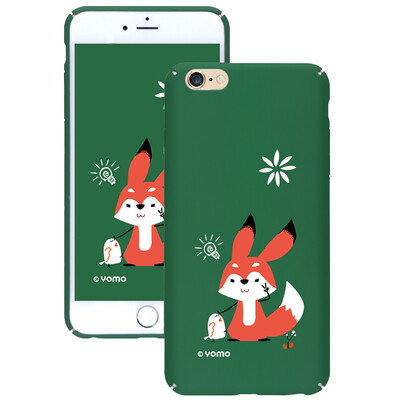 

YOMO Apple iPhone6 ​​plus / 6S плюс рама для мобильного телефона / мобильный телефон защитная оболочка текстура кожи оригинальная иллюстратор серия огонь мелкая лиса