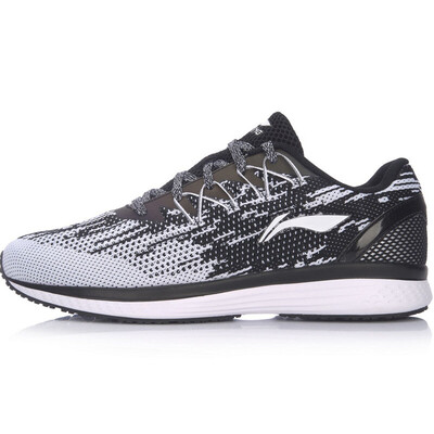 

Li Ning LI-NING male running shoes 17 breathable jogging night running reflective mesh leisure sports shoes ARHM063-2 black white 415