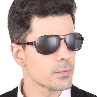 

Love (LianSan) polarized sunglasses male business color film driving mirror sunglasses 651 gold tea