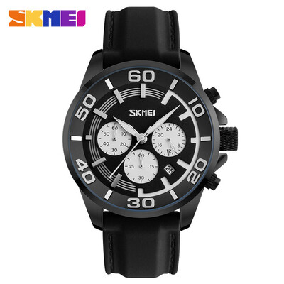 

SKMEI Men Fashion Casual Watches Luxury Brand 3ATM Water Resistant Stop Watch  Quartz Wristwatches Relogio Masculino 9154