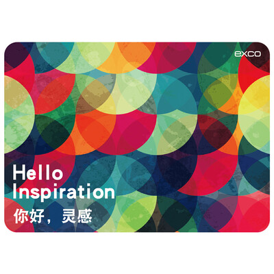 

Should be appropriate cool EXCO Hello inspiration mouse pad fashion cute cartoon mouse pad large office home games creative cloth at the bottom of non-slip STY17004 A4