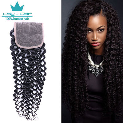 

Malaysian Kinky Curly Hair With lace Closure 44 Lace Closure With Bundles Afro Kinky Curly Human Hair With Closure