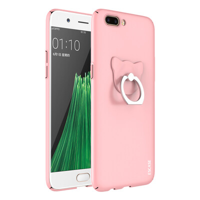 

ESCASE OPPO R11 Plus mobile phone case to send the chain buckle all-inclusive paint skin feeling series hard shell protective package skin powder