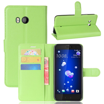 

GANGXUN HTC U11 Дело высокого качества Кожа PU флип Обложка Kickstand Anti-шок Кошелек для HTC U11