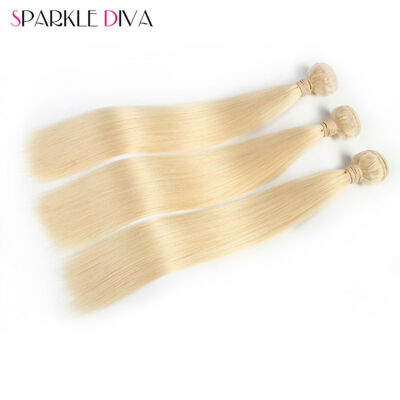 

613 Blonde Virgin Hair Straight 3 Bundles Human Hair Extension 100 Unprocessed Brazilian Straight Blonde Hair Weave