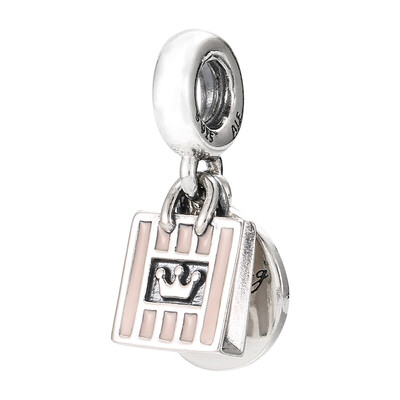 

PandaOR Pandora Pink Enamel Shopping Bag Pendant 791985EN40