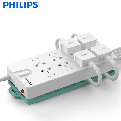 

Philips PHILIPS multi-function socket management features plug-in board / row of plug / row / drag line board / carriage / 8-bit full-length 3 m / overload protection function child protection door
