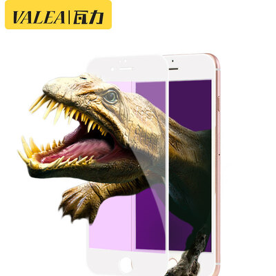 

[Два] Настенный (Валя) Apple 6 / 6с плюс стальная пленка iPhone6s / 6plus стали 3D пленки, покрывающие мягкий край полноэкранного анти-синий стальной белый фильм