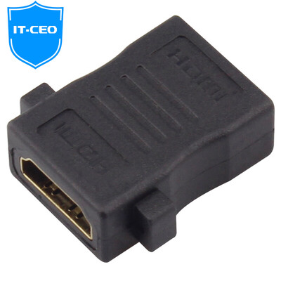 

IT-CEO V7XF10 HD адаптер адаптера головная материнская мать HDMI для HDMI женский адаптер / удлинитель / разъем поддержка 1080P черный