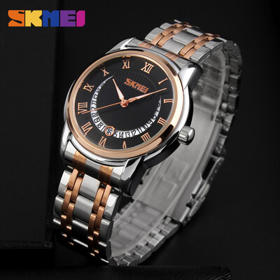 

2016 Brand New SKMEI 9122 Luxury Brand 304 Stainless Steel Men's Quartz Watch Business Watch Men Watch relogio masculino