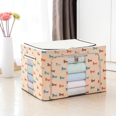 

Wood の Hui 100 l storage box large reinforcement metal skeleton loading wardrobe storage box quilt quilt box
