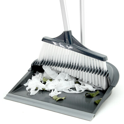 

Isteda Luxury Sweep Dustpan Set Upgraded Edition Home Broom Bucket Cleaning Tool Gray