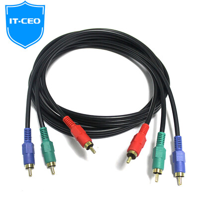 

IT-CEO Y1PbPr-2 96 Compiled Component Color Difference Video Cable Bold Ypbpr HD Video Signal Cable 3RCA to 3RCA Coaxial Cable AV Cable 18m
