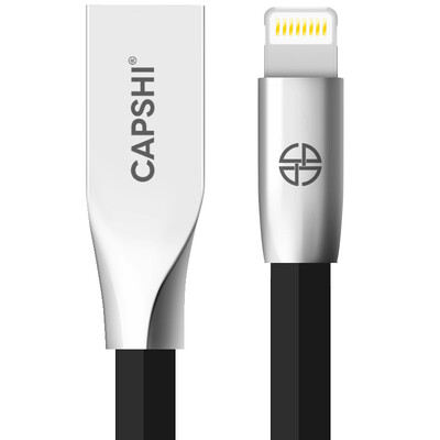 

Capshi Apple 6 / 5S / 7 кабель для передачи данных телефон зарядное устройство шнур питания цинковый сплав 1,2 м черный поддержка iphone5 / 6s / 7P / SE / ipad air mini