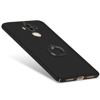

Phone Case For Huawei Mate 9 Ultra Thin Slim Cover Simple PC Back Ring Holder 360°Rotation Protection For Huawei Mate 9