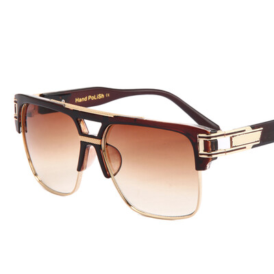 

Peekaboo Men Sunglasses 2017 Brand Design Big Oversized Square Semi Rimless Sun Glasses Men Women Luxury Unisex UV400 Occhiali Da