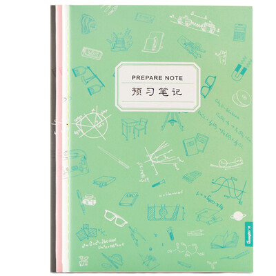 

Guangbo GuangBo 4 Pack 40 A5 thickening pre-reading notebook student supplies HGB01076