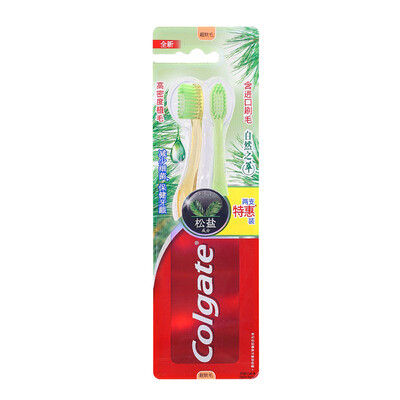 

Colgate Набор зубных щеток с элементами угля и соли 2шт (старая или новая упаковка)