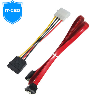 

IT-CEO Y1US-2 SATA2 от имени жесткого диска для передачи данных / D-type 4-pin для SATA последовательного жесткого диска шнур питания SSD твердотельный кабель для жестких дисков установка линии
