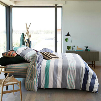 

Yingxin textile cotton bedding high count of high-density sheets cotton twill double quilt quilt cover 200 230 Jin Shang blue